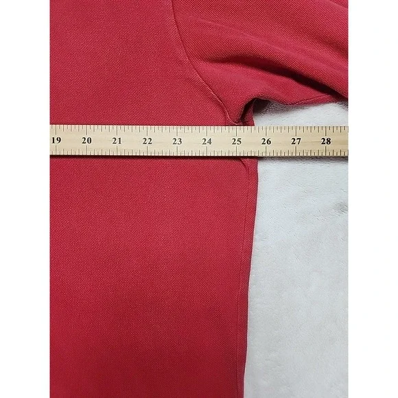 Ralph Lauren Polo shirt Men's XXL Red With Navy Pony - Picture 5 of 6